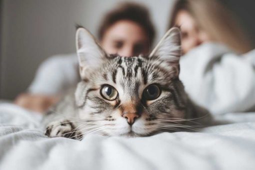 chat-couché-sur-lit